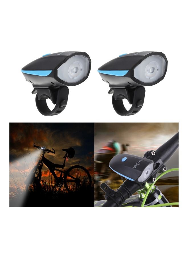 Bicycle LED Front And Tail Light With Safety Horn - Image 2