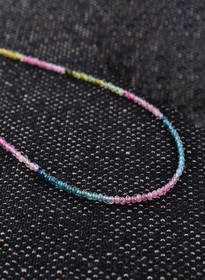 يانارا قلادة يانارا متعددة الأحجار الكريمة للنساء، سلسلة عصرية، خرز من الأحجار الكريمة، كريستالات شاكرا حقيقية، مجوهرات مصنوعة يدويًا مطلية بالفضة، سلسلة قابلة للتعديل بطول 18 بوصة، هدية مثالية لها - Image 4