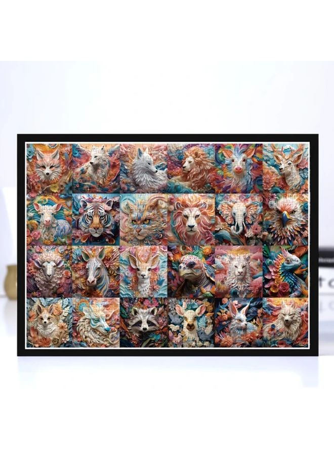 1008 قطعة تقويم مجسم للحيوانات لغز أحجية 24 يومًا أحجية ورقية لتزيين المنزل هدايا - Image 5