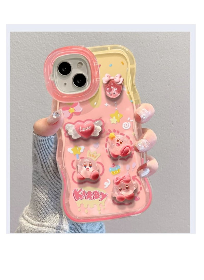 Generic - Mobile Phone Case Apple 13 pro max Protective Case Girls Anti-fall Watching Drama Stand Stand High-grade Cute Style - Image 1