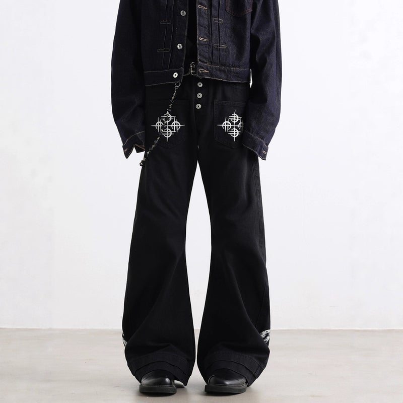 Unisex Classic Denim Jeans Loose Fit Daily Outdoor Wear - Image 3