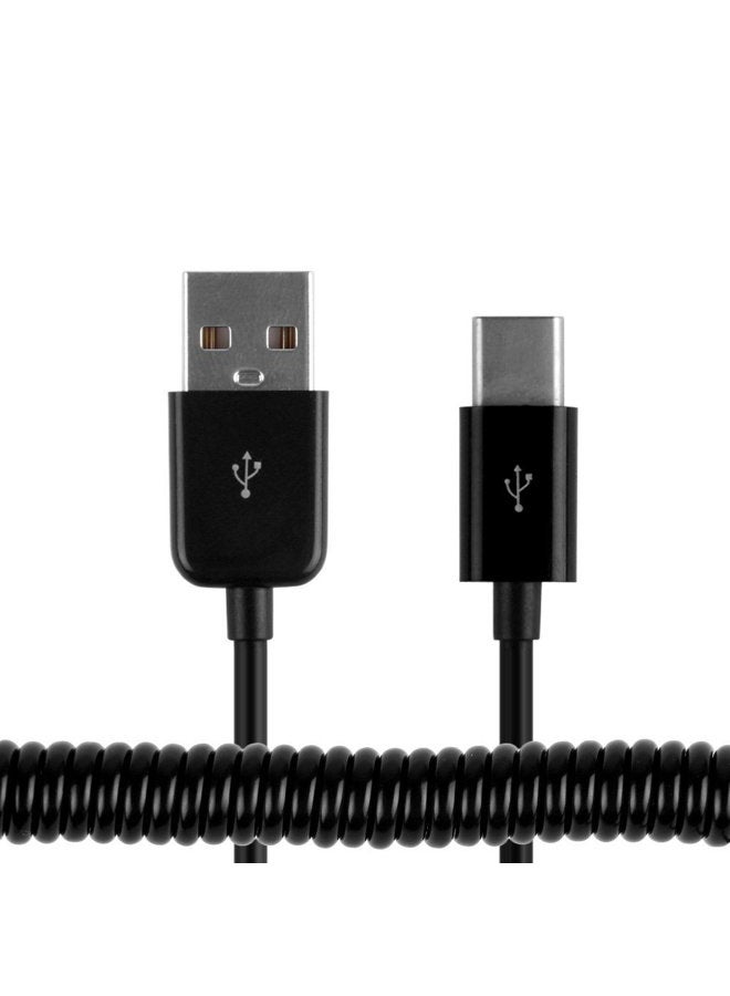 JSER 3ft Spring Spiral USB-C USB 3.1 Type C to USB Data Cable FOr MacBook Newest Design - Image 4