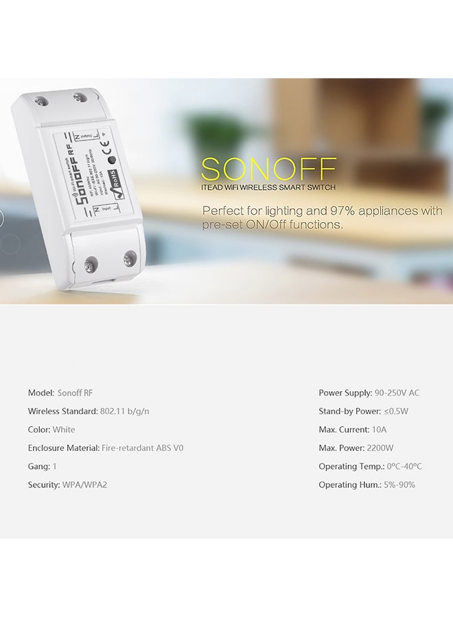 SONOFF Wireless Smart Home Remote Controller White - Image 4