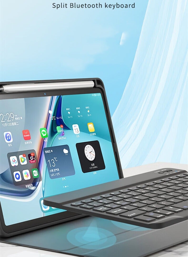 Lightweight Smart Cover with Wireless Keyboard and Mouse For IPad 2022 (10th Gen) 10.9 Inch/ 2025 (11th Gen) 11 Inch Black - Image 2