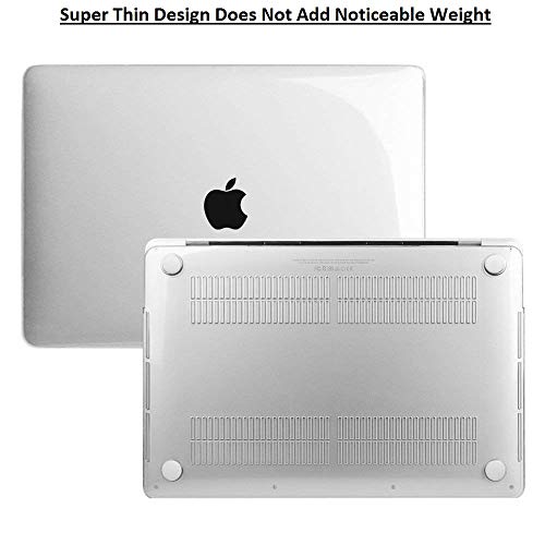 Midkart Hard Shell Plastic Case Cover Compatible with MacBook Air 13 Inch with Touch ID (Model M1 A2337 / A1932 / A2179, Release 2021-2018) with Key Guard & Dust Plugs, Crystal Clear Transparent - Image 4
