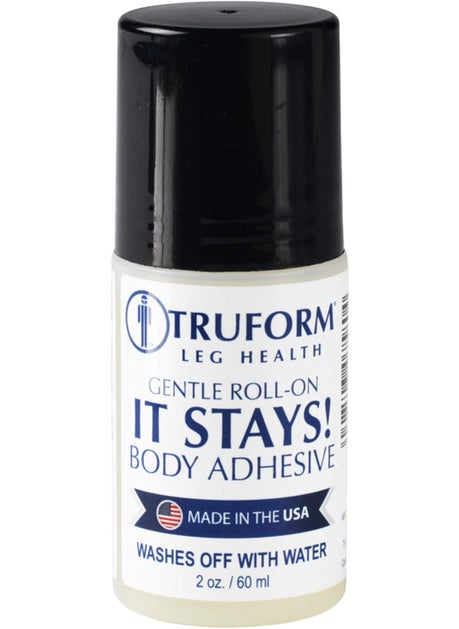 Truform Truform Roll-on body adhesive, prevents stocking rolling or falling down, 2 fl. Ounce ., made in usa 