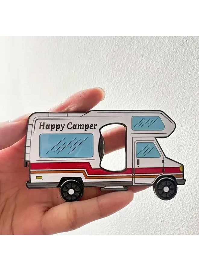 Happy Camper Bottle Opener And Refrigerator Magnet Travel Souvenir Gift - Image 3