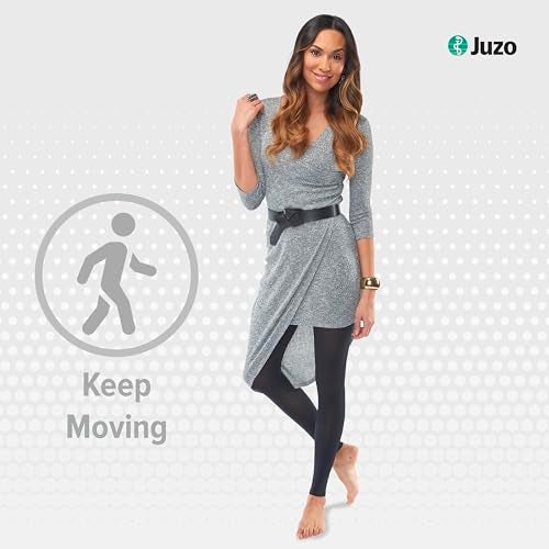Juzo Women’s Soft 15-20mmhg Medical Compression Support Leggings, Black, 4 (IV) - Image 3