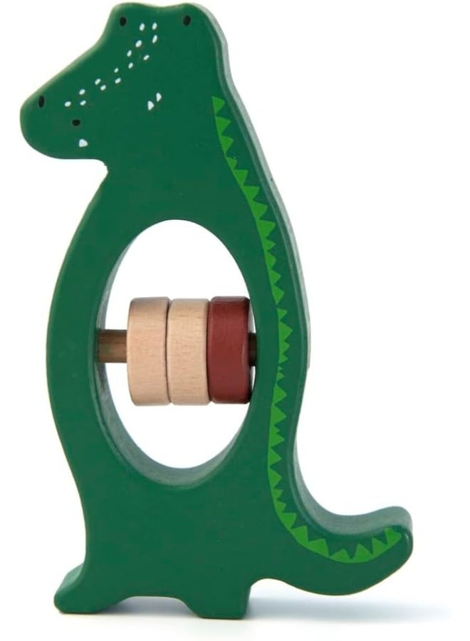 Trixie Wooden Rattle - Mr. Crocodile - Image 1