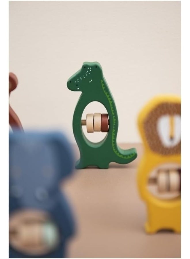 Trixie Wooden Rattle - Mr. Crocodile - Image 2