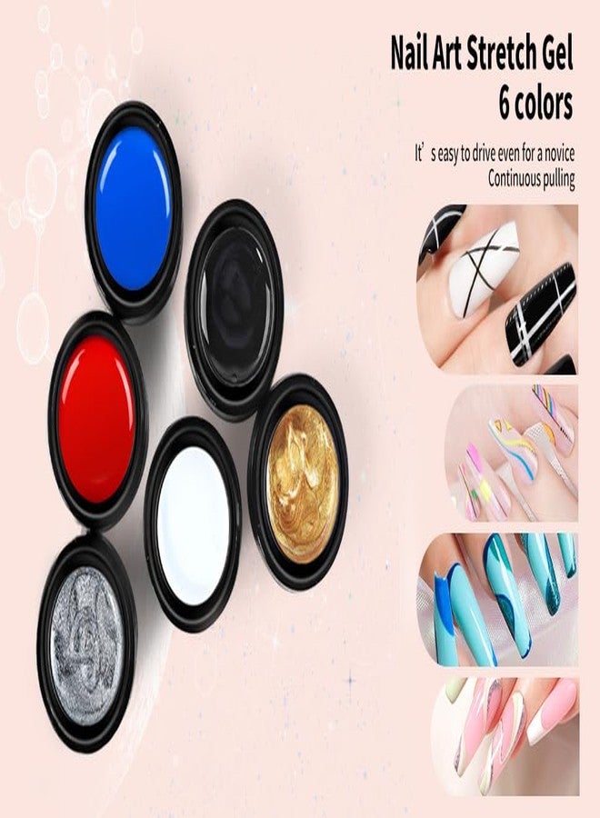 AOBOO White Nail Art Spider Gel Pure and Fresh White Full Of Elegance sophistication Sticky and Easy to Shape Which Can Pull Out A Delicate Spider Web-Like Texture to Create A Three-Dimensional Manicure - Image 4