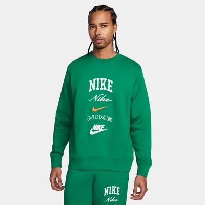 Nike Men's Club Fleece Long-Sleeve Sweatshirt
