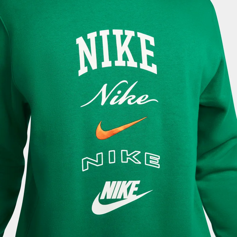 Nike Men's Club Fleece Long-Sleeve Sweatshirt