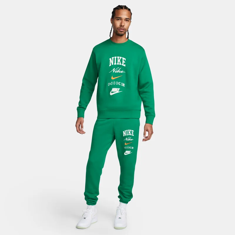 Nike Men's Club Fleece Long-Sleeve Sweatshirt