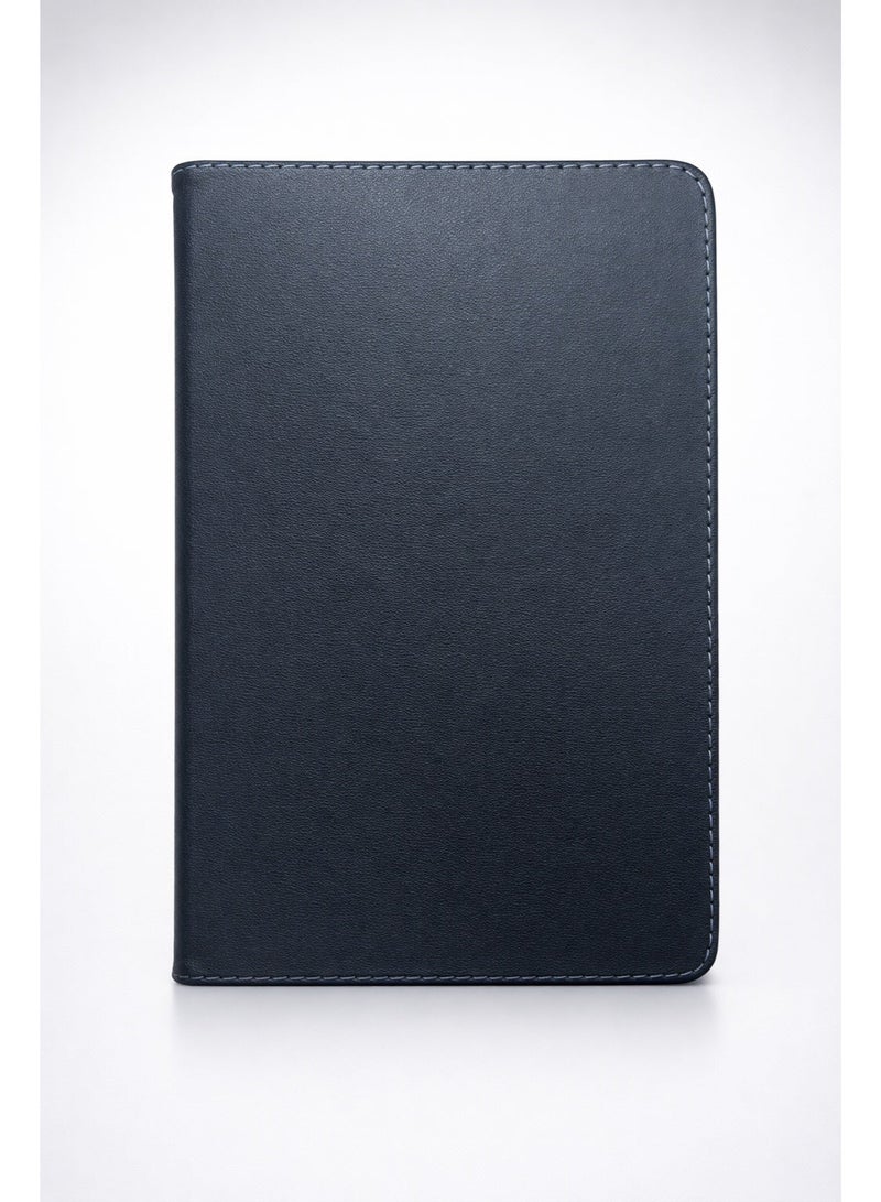 جراب جلد سامسونج تاب A7 ‎T505  – جراب أنيق بحماية كاملة وإمكانية الطي كستاند – اللون الأسود - Image 2