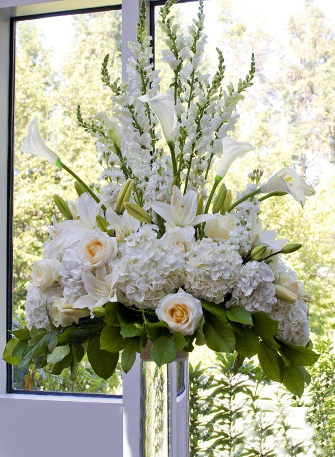 DuHouse 10pcs Calla Lily Artificial Flowers,26" Long Stem Large Calla Lily Flowers for Party Wedding Bridal DIY Bouquet Home Centerpiece Decor(White) - Image 5