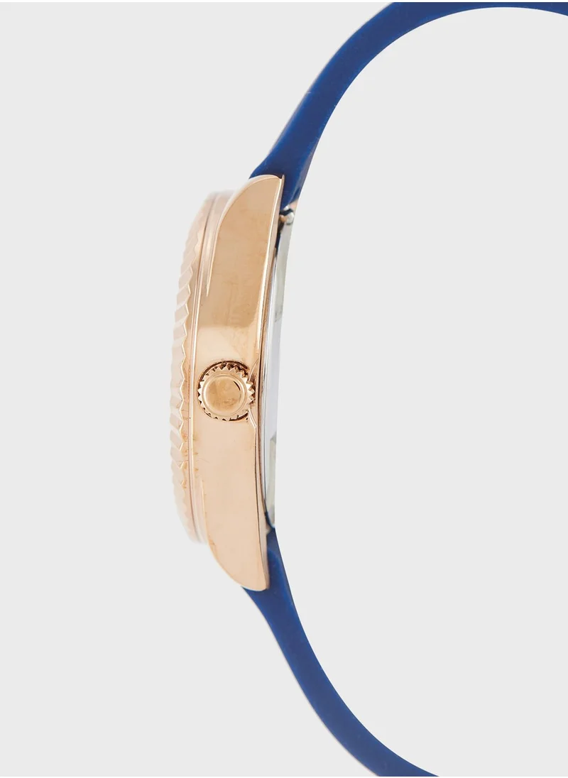 GUESS Mini Luna Silicon Strap Analog Watch
