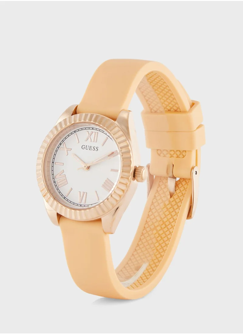 GUESS Mini Luna Silicon Strap Analog Watch