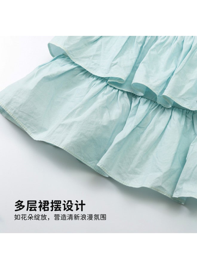 Bumblebee Girls' Dresses 2025 Summer New Collection, Mid-size Kids' Summer Sleeveless Dresses, Gradient Color Princess Dresses For Girls - Image 5