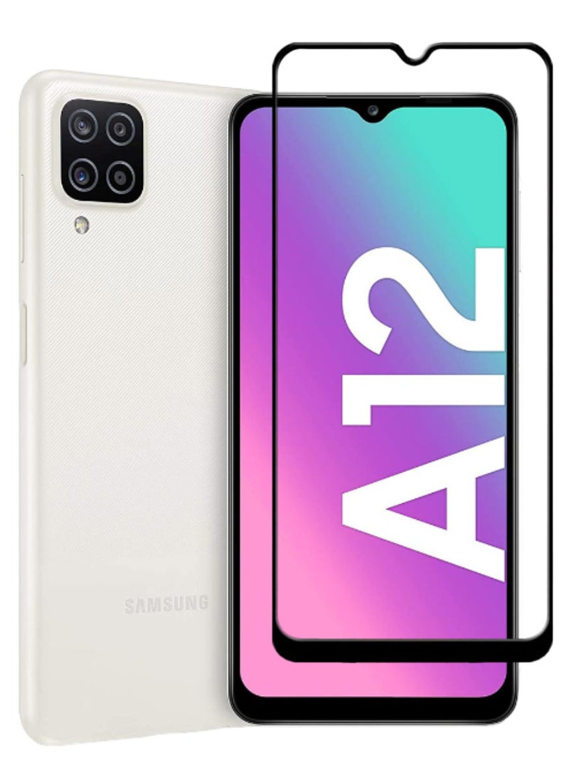 ACLIX Antistatic ESD Dustproof Premium Quality High Definition Tempered Glass Screen Protector Designed For Samsung Galaxy A12 - Image 1