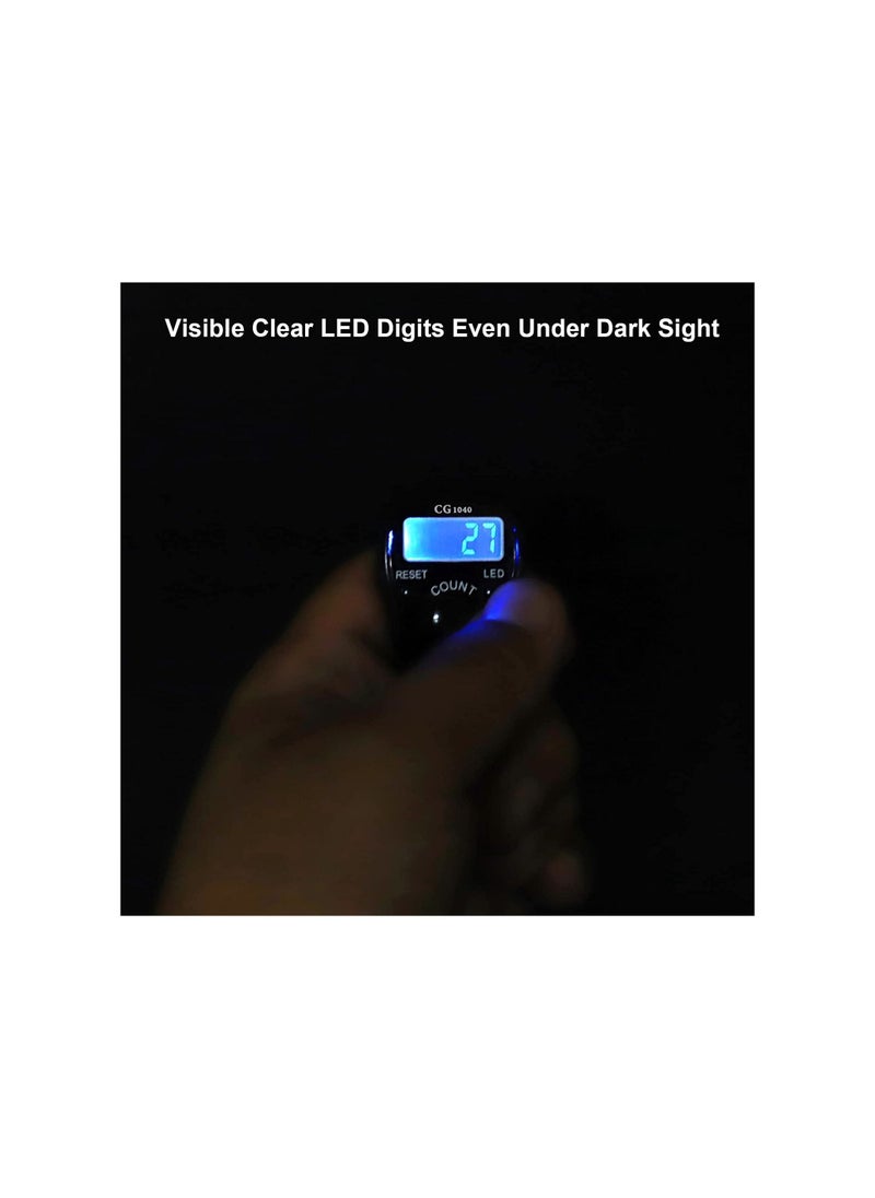 Finger Counter Digital LED Electronic Handheld Tally Counter Clicker with Case(5PCS)