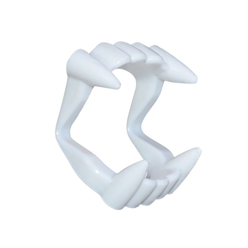 DelightBox 12 Vampire Fangs Plastic Teeth, Werewolf Masquerade Teeth Dress Up Costume Fangs Halloween Cosplay Party Favors for Supplies Masquerade Christmas - Image 4