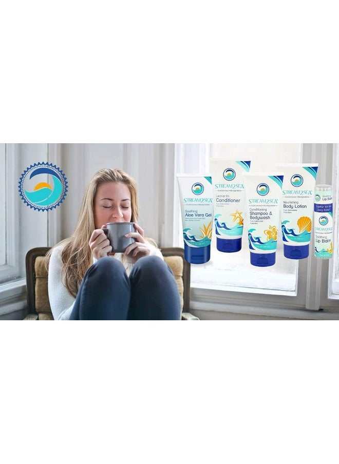 STREAM 2 SEA - Leave In Conditioner Reef Safe Hair Conditioner Formula For Dry And Damaged Hair, 1 Oz Pack Of 3 Travel Size, Paraben Free Hair Detangler With Uv Protection For All Hair Types - Image 1