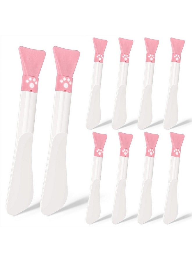 BTYMS 10 Pcs Doubleend Face Mask Brush Including Soft Silicone Mask Applicator And Plastic Cosmetic Spatula Reusable Makeup Spatula Skin Care Tools For Applying Facial Products - Image 1
