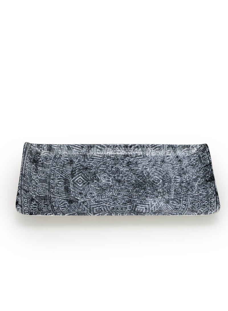 EDESSA طبق تقديم مستطيل سيراميك إديسا جينكو (متعدد الألوان، 12.5 × 24 سم، مجموعة من 1) - Image 2