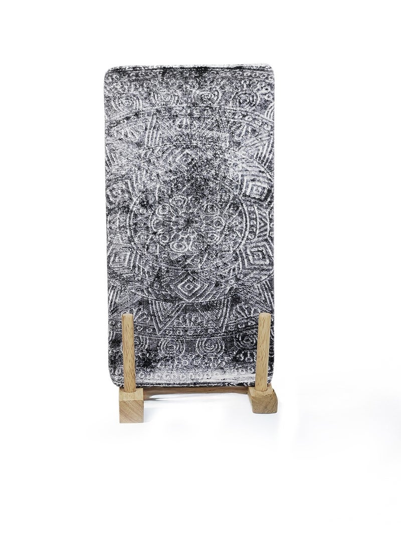 EDESSA طبق تقديم مستطيل سيراميك إديسا جينكو (متعدد الألوان، 12.5 × 24 سم، مجموعة من 1) - Image 1