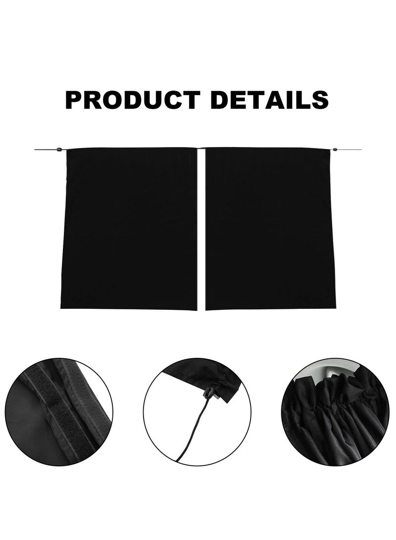 SYOSI Car Divider Curtain, Universal Car Divider Curtains Sun Shade, Removable Front Rear Side Divider Privacy Curtains for Travel Nap Night Car Camping - Image 5