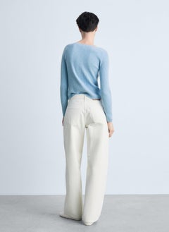 MANGO Boat Neck Ribbed Long-Sleeved Sweater  - Image 2