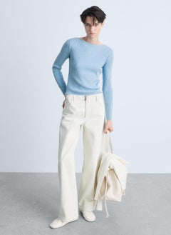 MANGO Boat Neck Ribbed Long-Sleeved Sweater  - Image 5