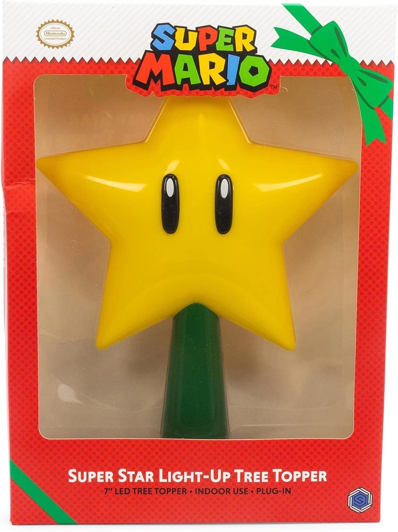 Tree Topper Mario Super Star Gen 2 Plug in Light Up Christmas - Image 2