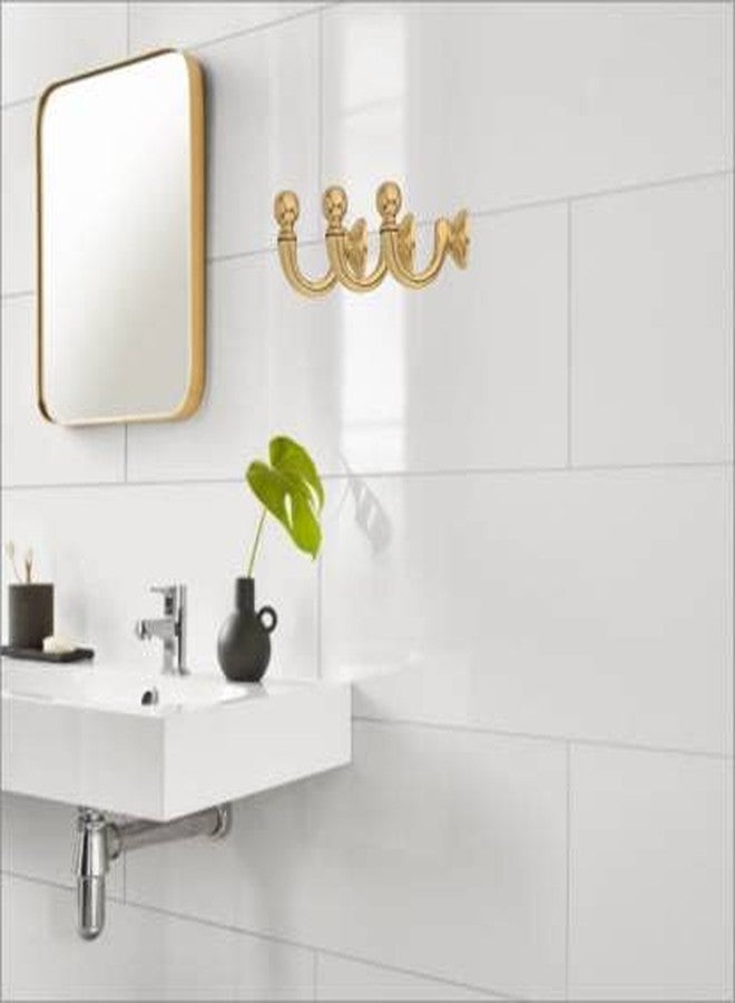 Carbon Coral Metal Crafts Brass Hooks Screw for Wall Hanging Bell Diyas Door Hanging Swings Single Khunti Hook (Pack of 1, 50g) - Image 3