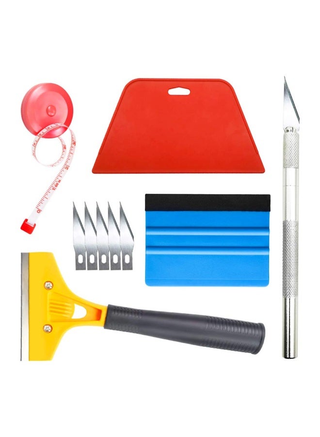 TiptopcarbonWallpaper Smoothing Tool with 8 Sc for Contact Paper Adhesive Vinyl 10pcs Pack - Image 1