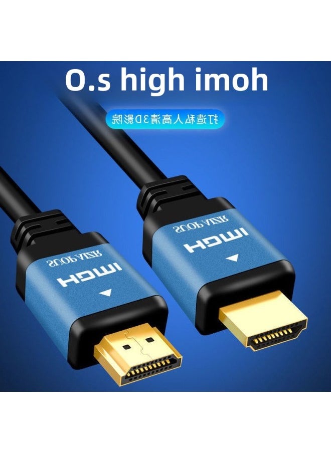 Hdmi Hd Line 2.0 Version 4K Computer TV Ordering Machine Projector Data Connection Line 10/15 Meters Qingying-Color:Version 2.0 4k Hd Cable 12m