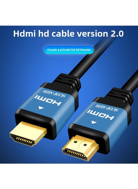 Hdmi Hd Line 2.0 Version 4K Computer TV Ordering Machine Projector Data Connection Line 10/15 Meters Qingying-Color:Version 2.0 4k Hd Cable 12m