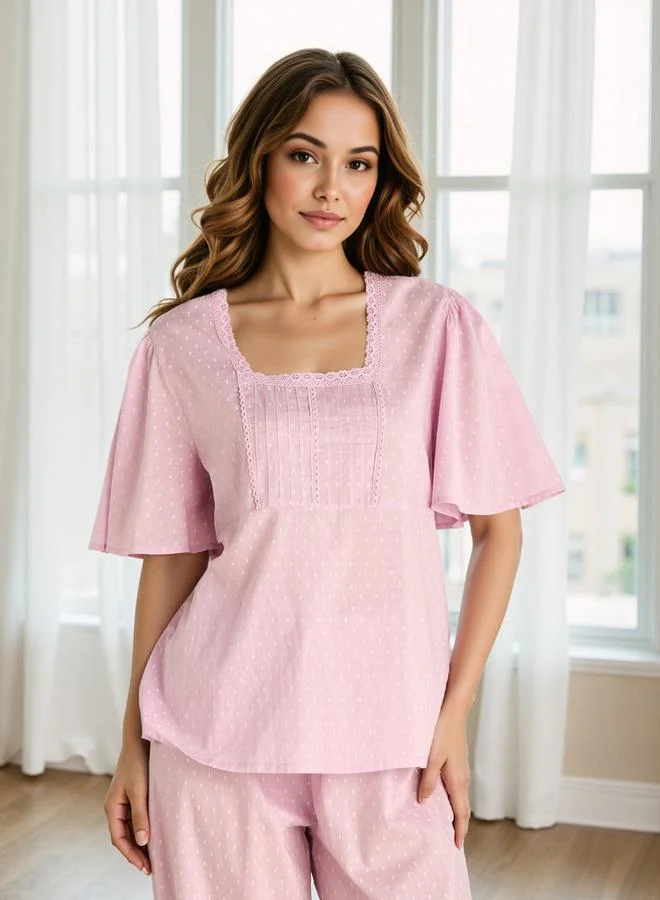 سبلاش فيڤ Textured Dobby Pyjama Set
