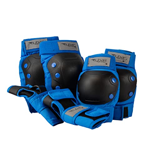 Flybar Kids Knee Pads and Elbow Pads Set, Wrist Guard for Roller Skating, Skateboard Pads, Multi Sports Protective Gear, Adjustable Velcro Straps, Impact Resistant, Heavy Duty Breathable Material - Image 1