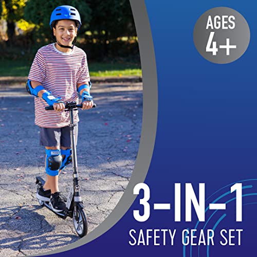 Flybar Kids Knee Pads and Elbow Pads Set, Wrist Guard for Roller Skating, Skateboard Pads, Multi Sports Protective Gear, Adjustable Velcro Straps, Impact Resistant, Heavy Duty Breathable Material - Image 3