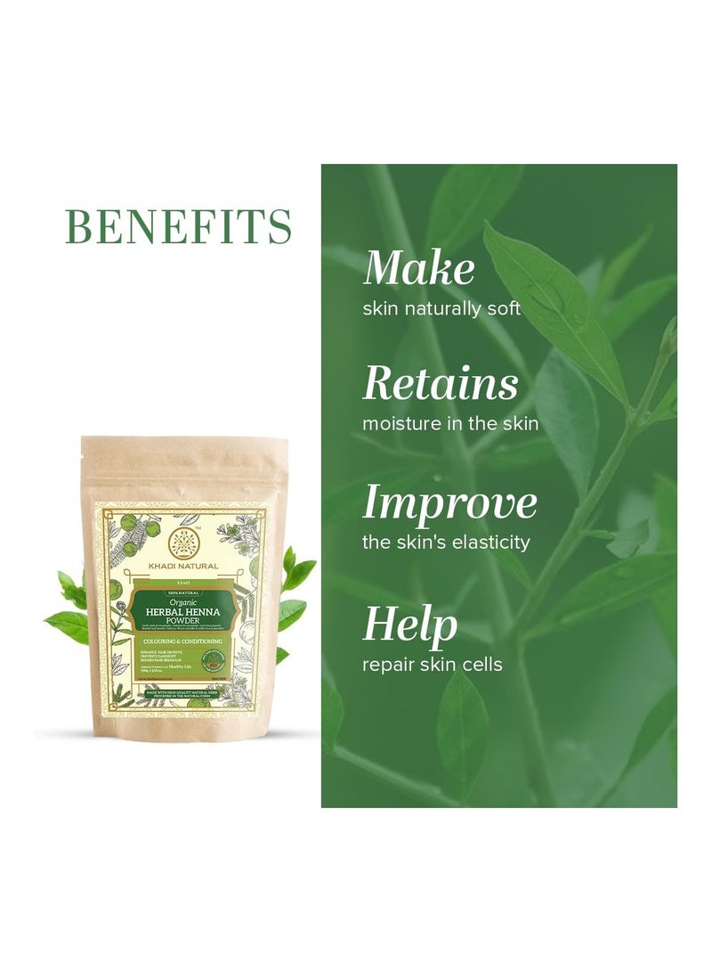 Khadi Natural Herbal Henna Organic Powder Green Herbal Hair Colour  100g - Image 3