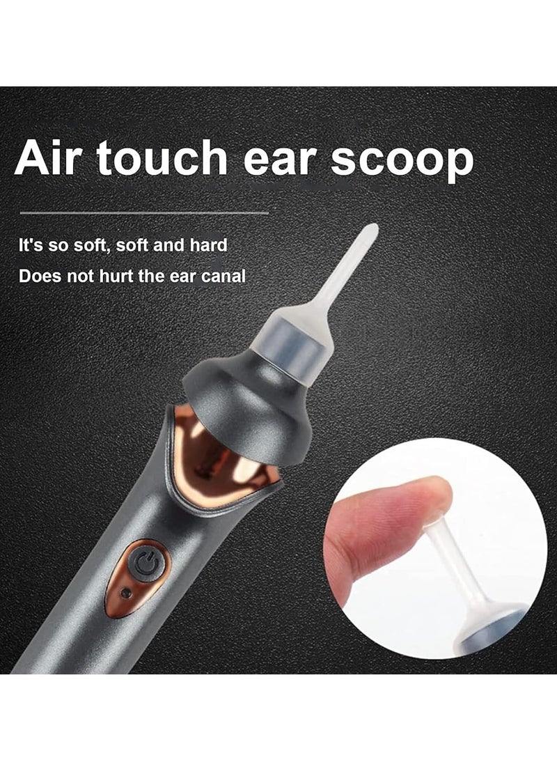 Generic 4-in-1 Multifunctional Painless Ear Cleaning Kit, Electric Ear Pick with Lighting, Painless Vacuum Ear Wax Pick Cleaner Remover, Professional Earwax Extraction Set for Kids and Adults (Black)  - Image 4