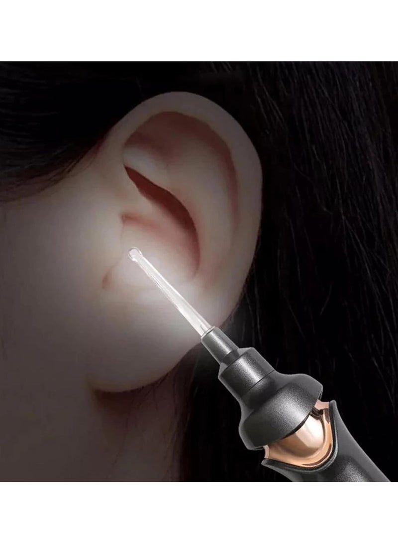 Generic 4-in-1 Multifunctional Painless Ear Cleaning Kit, Electric Ear Pick with Lighting, Painless Vacuum Ear Wax Pick Cleaner Remover, Professional Earwax Extraction Set for Kids and Adults (Black)  - Image 5