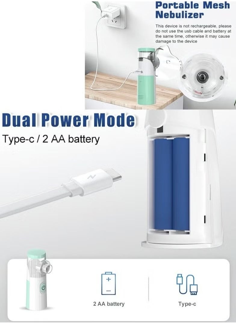 Gonice - Portable Nebulizer Machine for Adults and Children with Breathing Problems - USB Pluggable Handheld Vaporizer for Home, Office, and Outdoor Use.(Battery Not Included) - Image 1