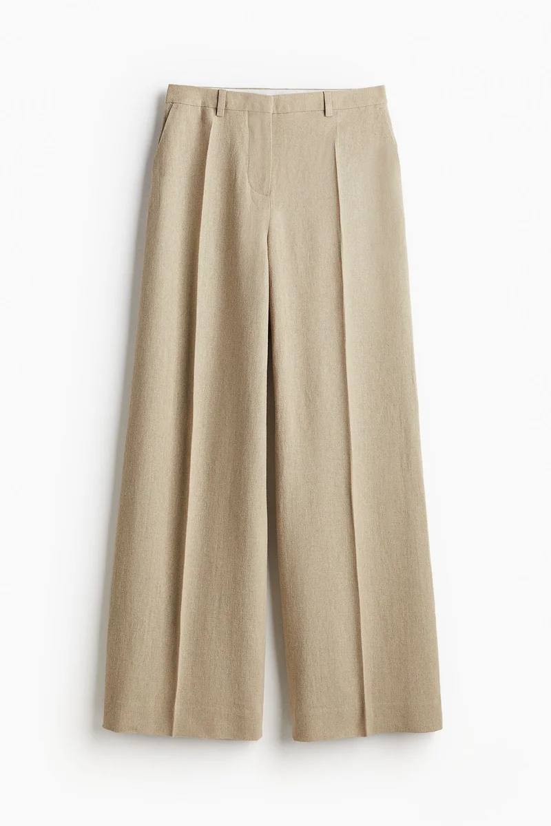 H&M Tailored linen trousers