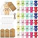 Fumete 40 Sets Baby Shower Bears Toy 47 Inch Tiny Bears Bulk Stuffed Animals Bear Tiny Keychain Hanging Ornaments with Thank You Tag Bag for Wedding Baby Shower Party FavorsNovelty Colors - Image 2
