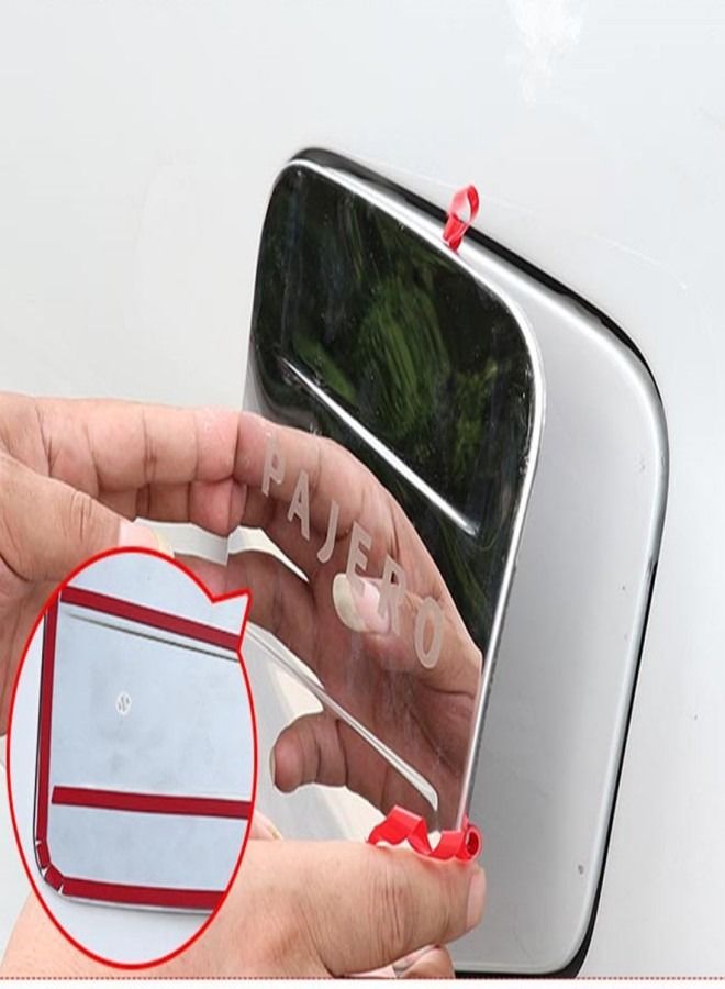 Fuel Tank Cover For Mitsubishi Pajero chrome - Image 3