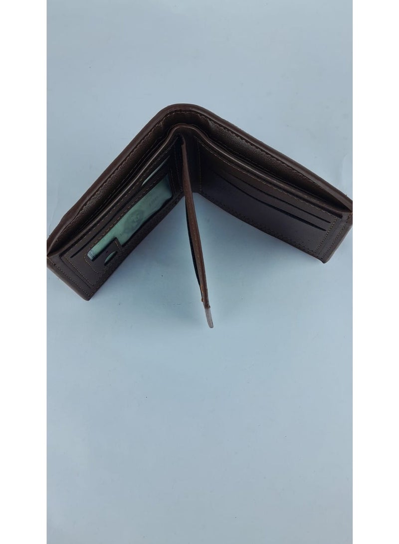 Brown leather men's wallet - Image 2