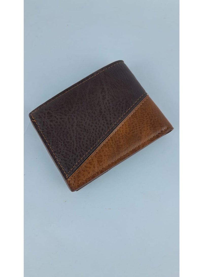 Brown leather men's wallet - Image 3